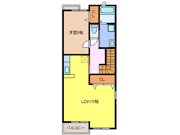 稲沢駅 徒歩22分 2階の物件間取画像